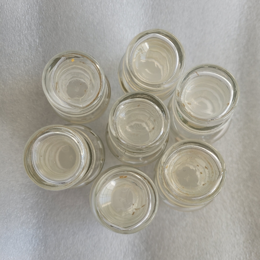 Vintage Apothecary Bottles Spice Jars Set Of 7 - Picture 6 of 8